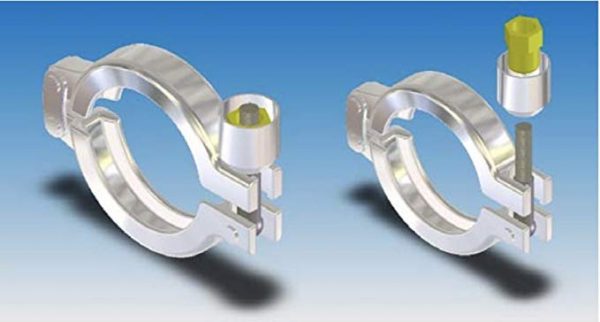 Safety Sanitary Clamp, Series Lockout how to use it